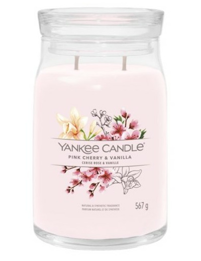 Yankee Candle Grande jarre - CERISE ROSE ET VANILLE