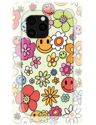 Whimsical Flowers| Coque de téléphone 3D 2en1 Ultra-résistante