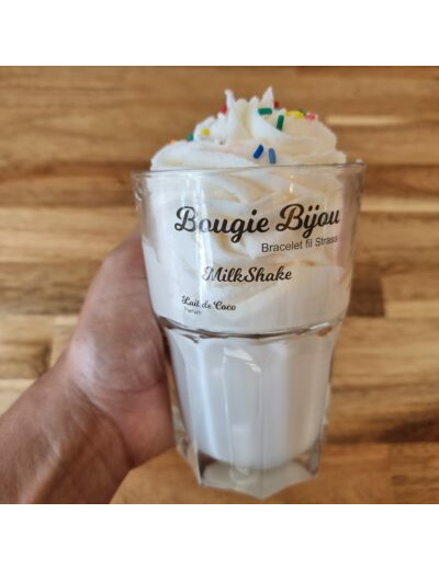 Bougie bijou - Milkshake LAIT DE COCO (Bracelet)