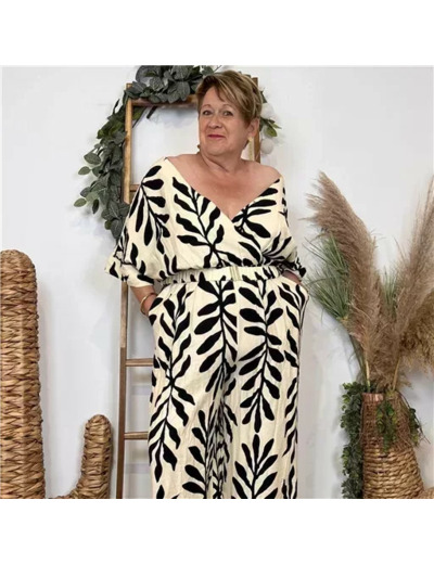 K170- Combinaison Maëlle (T40-T48) (ecru)