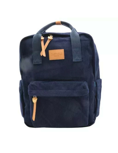 P396- Sac à dos "Velour" Flora & Co (marine)