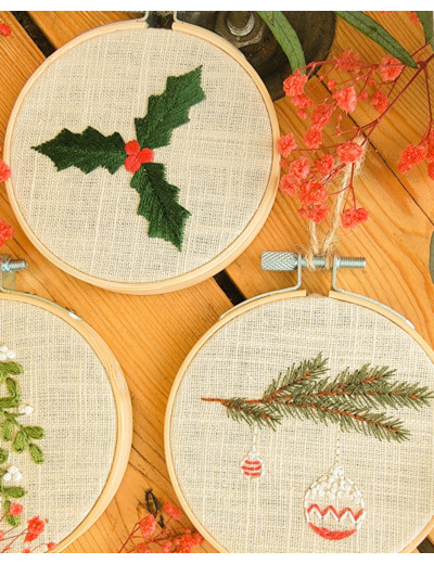 Patron de broderie Noël PDF "Mes décos de Noël"