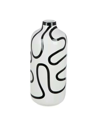Vase bouteille aux lignes incurvées