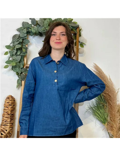 K118- Vareuse denim "By One" (T36-T38) (denim)