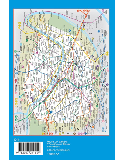 PLANS DE VILLE MICHELIN FRANCE - PLAN PARIS TOURISME - TOURISME / CITY MAP