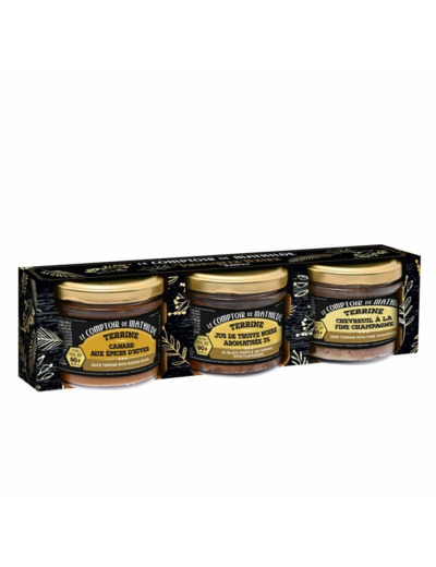 Coffret 3 Terrines Festives 3x90g