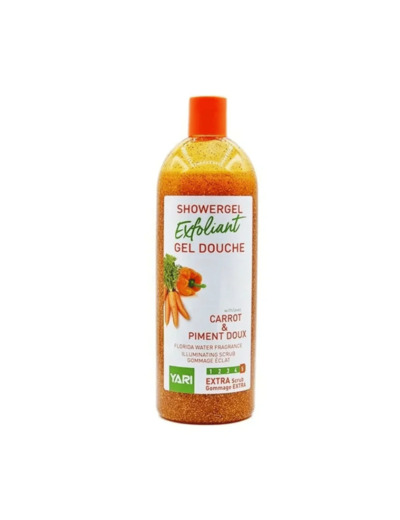 Gel Douche Exfoliant - Carotte et piment doux - 1L