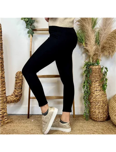 L800- Legging Doublé Polaire (noir)