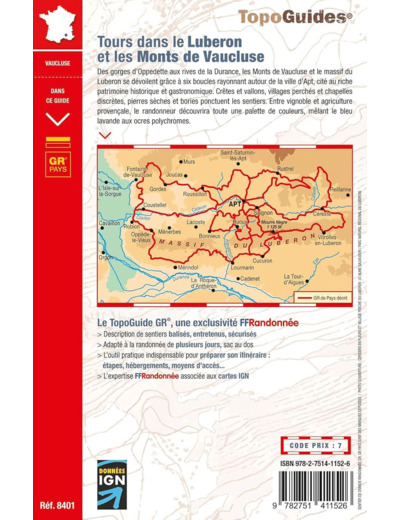 TOURS DANS LE LUBERON ET LES MONTS DE VAUCLUSE - REF 8401