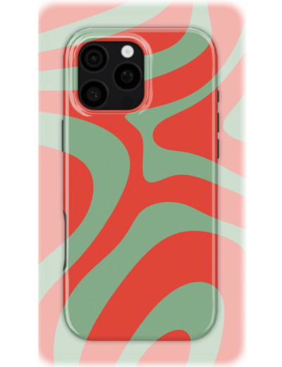 Crimson Oasis | Coque de téléphone 3D 2en1 Ultra-résistante