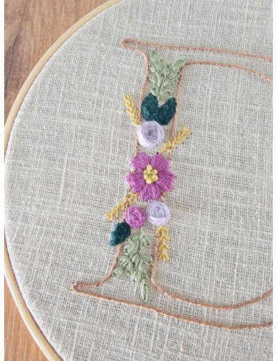 Patron Lettre à broder à imprimer + Tuto - PDF