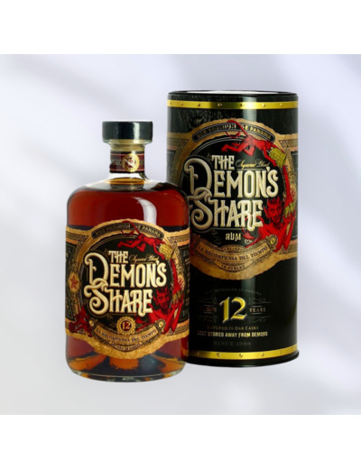 Rhum The Demon’s Share 12 Ans – Panama – Arômes Vanille, Épices & Bois – 70cl