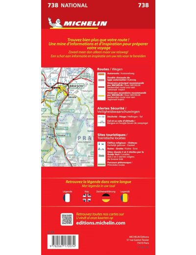 CARTE NATIONALE ROUMANIE / ROEMENIE