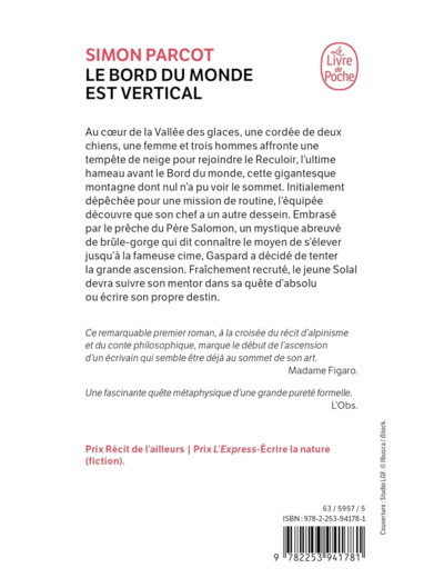 LE BORD DU MONDE EST VERTICAL