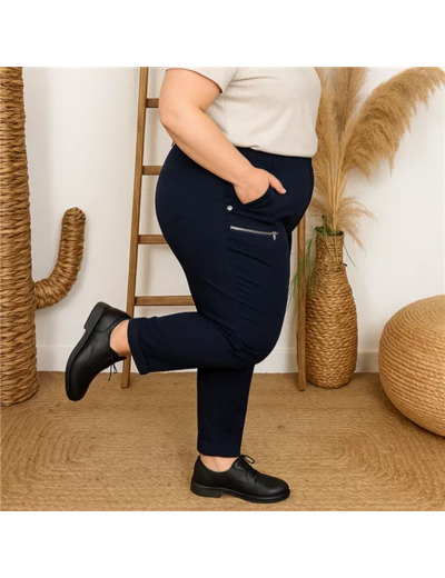T545- Pantalon Confort JST (T38-T52) (marine)