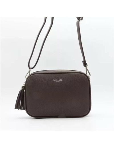 P428- Sac Flora & Co 2 Zips (marron)