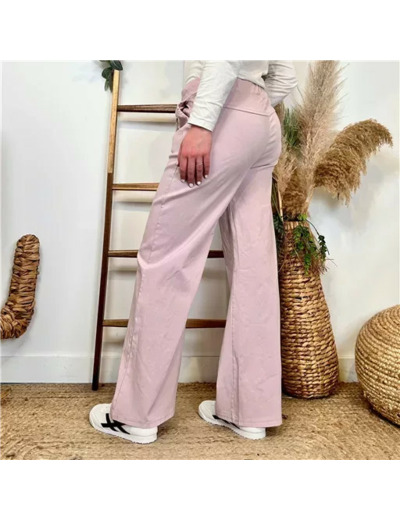 L792- Jogg Flare 2 poches (Tu) (rose pâle)