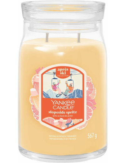 Yankee Candle grande jarre spritz au bord des pistes – Collection d'hiver 2025 – Apres Ski – Durée de combustion jusqu'à 90 heures