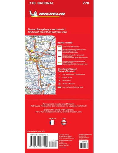 CARTE NATIONALE VIETNAM LAOS CAMBODGE / VIETNAM LAOS CAMBODIA