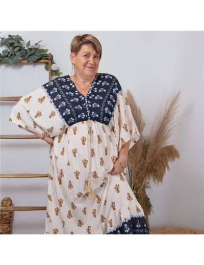 K274- Robe Bohême C'Mélodie (GT) (beige)