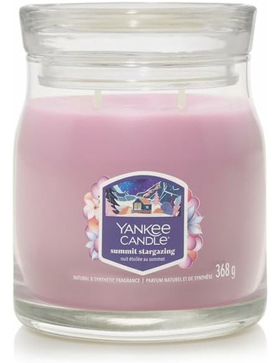 Yankee Candle, moyenne jarre  signature nuit étoilée au sommet