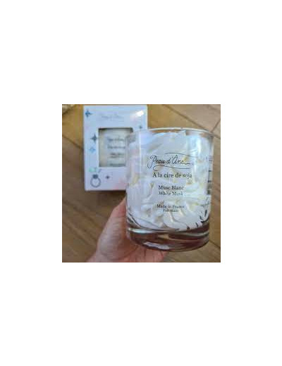 Bougie bijou - Boucles d'oreilles - Chantilly MUSC BLANC