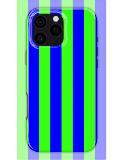 Neon Green Stripes Case | Coque de téléphone 3D 2en1 Ultra-résistante