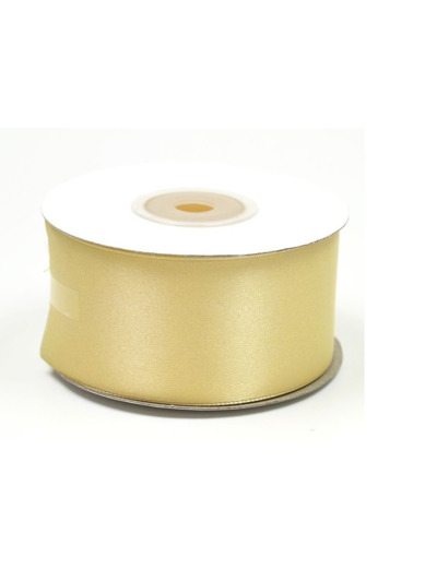 Ruban satin 38 mm de large bobine de 25 m beige 824