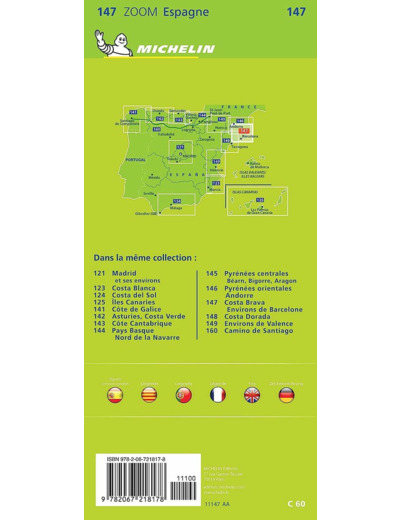 CARTE ZOOM COSTA BRAVA, ENVIRONS DE BARCELONE