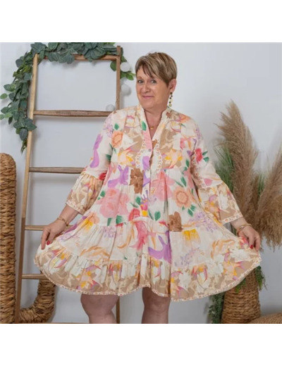 K279- Robe Bohême (Tu) 🇮🇹 (beige)