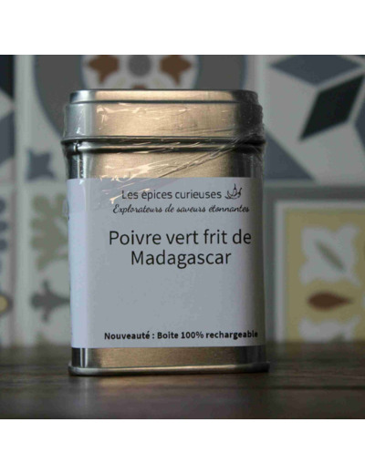 Poivre vert frit - 30G - Boite métal