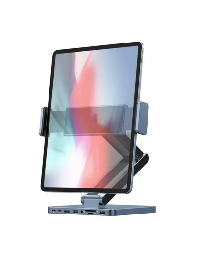 WIWU Support Tablette avec Hub USB-C 8 en 1