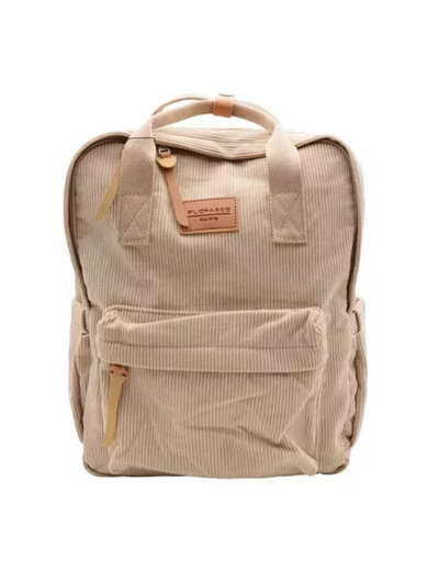 P396- Sac à dos "Velour" Flora & Co (beige)