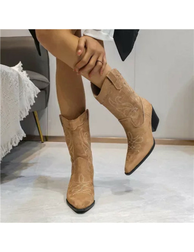 R389- Bottes Santiags Moow (T36-T41) (camel)