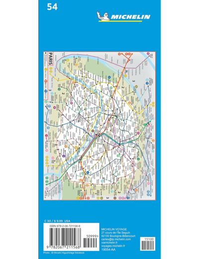PLANS DE VILLE MICHELIN FRANCE - PLAN PARIS