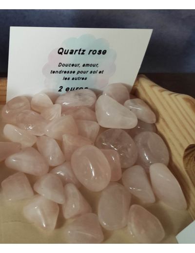 Pierre roulée quartz rose
