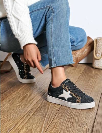 Baskets femme leopard - Lina - Findlay