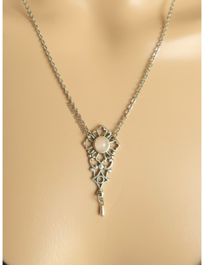 Collier "LENA" Quartz rose