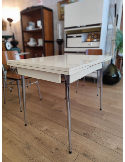 Table en formica beige des années 70