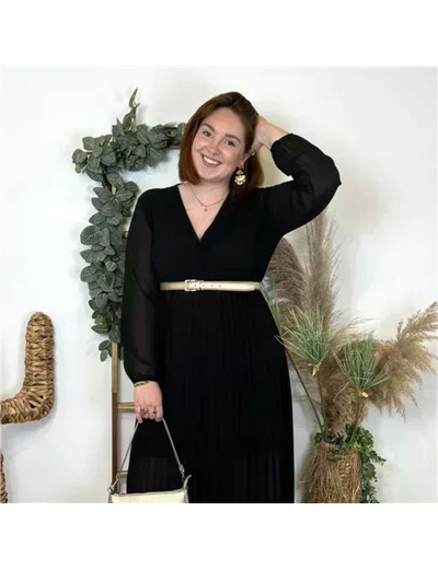 Z366- Robe Longue "C'Mélodie" (Gt) (noir)