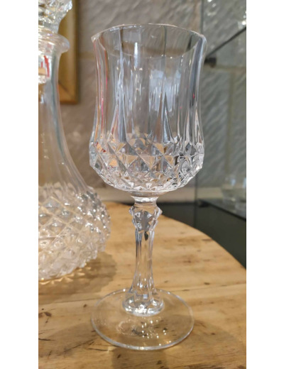 6 Verres à pied Cristal d'Arques