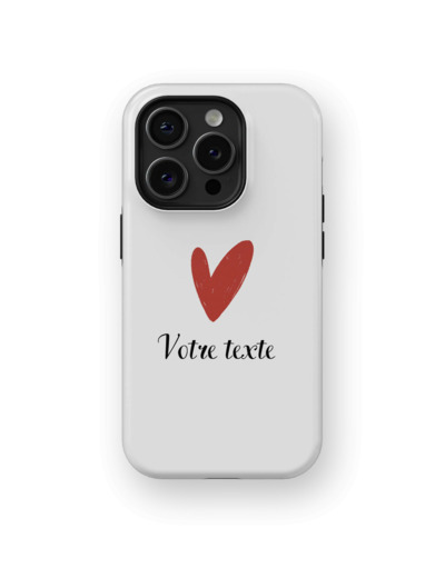 Signature Love - White | Coque de téléphone 3D 2en1 Ultra-résistante