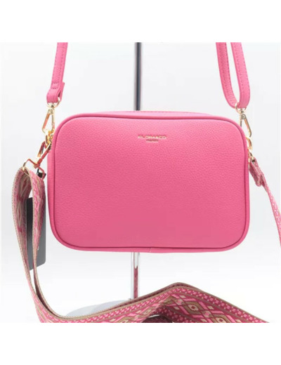 P426- Sac 3 poches Flora&Co (fuchsia)