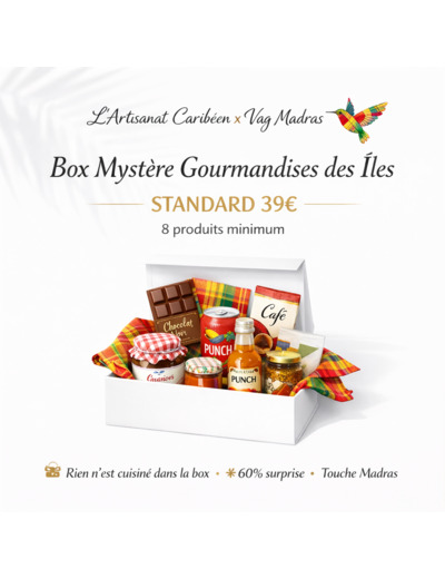🌴 Box Mystère Gourmandises des Îles – STANDARD