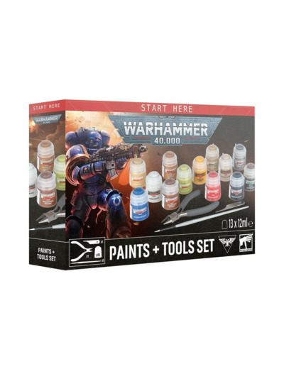 PEINTURE WARHAMMER 40,000 + SET D’OUTILS
