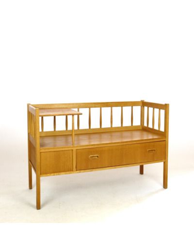 Banc en chêne années 60