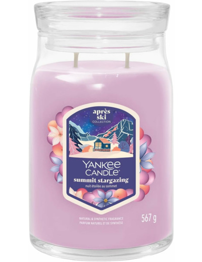 Yankee Candle Summit Stargazing Bougie parfumée dans un verre (grande) – Collection d'hiver 2025 – Apres Ski – Durée de combustion jusqu'à 90 heures