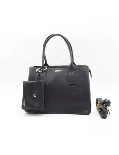 P442- Sac à main, porte carte (noir)