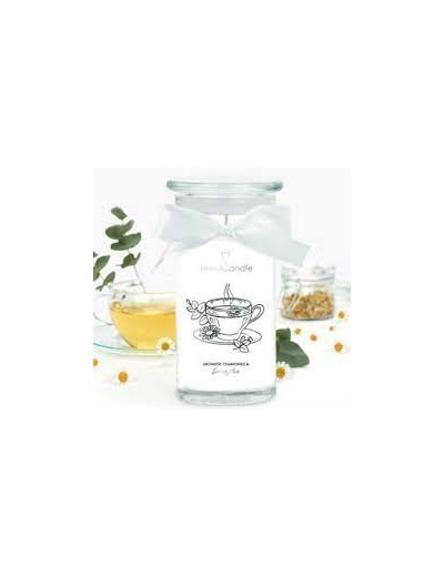 JewelCandle Bougie Bijou Boucles d'oreilles Aromatique camomille et eucalyptus