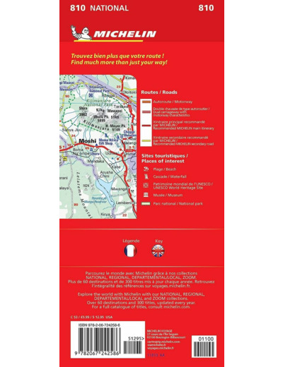 CARTE NATIONALE TANZANIE/TANZANIA-ZANZIBAR